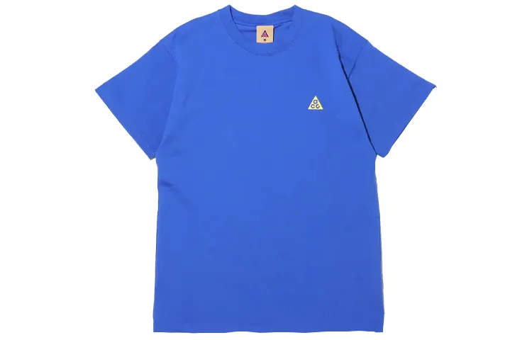 Nike T-Shirts Men's Blue Crew Neck Moderate
