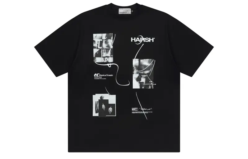 HARSH AND CRUEL T Shirts Unisex Crew Neck Moderate Straight Fit