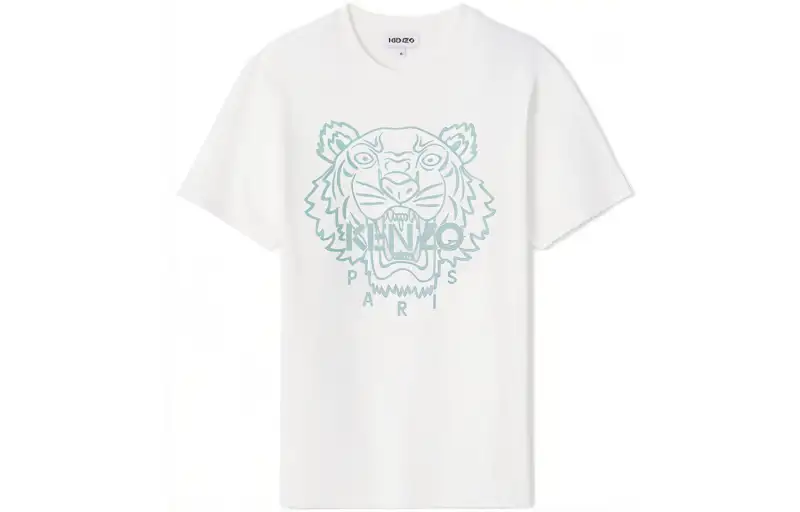 KENZO T Shirts Men's White Crew Neck Moderate