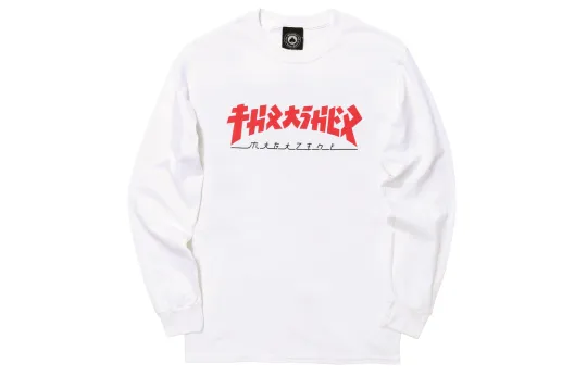 Thrasher T Shirt US Version Unisex White