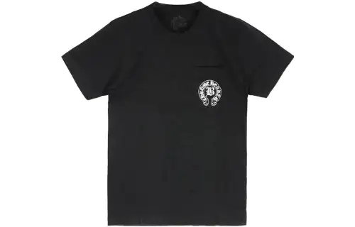 Chrome Hearts T Shirts Unisex Black Crew Neck Moderate Straight Fit