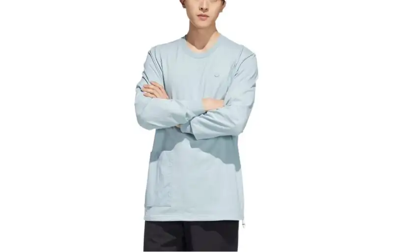 Adidas T Shirts Men's Gray Crew Neck Moderate Straight Fit