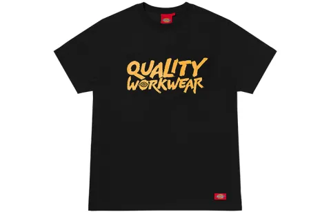 Dickies T Shirts Unisex Black Crew Neck Moderate Straight Fit