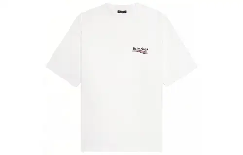 Balenciaga T Shirt Loose Fit Men's White