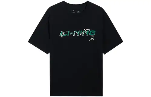 Li Ning Sports Life Collection T Shirt Unisex Black