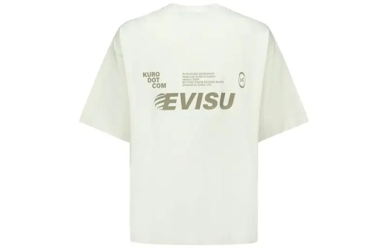 EVISU T Shirts Men's Crew Neck Moderate Straight Fit