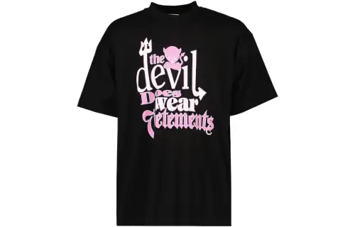 Vetements T Shirts Men's Black Crew Neck