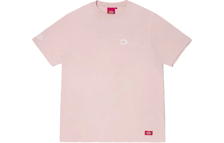 Dickies Crew Neck Fitted Straight Fit Short Sleeved T Shirt Unisex Dirty Pink