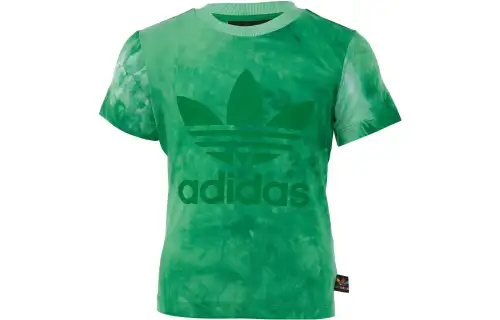 Adidas Originals T Shirts Men's Green Crew Neck Moderate Straight Fit