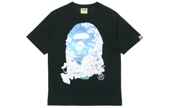 A BATHING APE T Shirts Men's Crew Neck Moderate Straight Fit