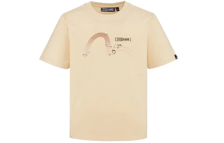 EVISU T Shirts Men's Crew Neck Moderate Straight Fit