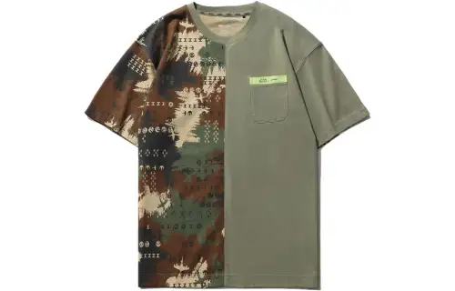 Li Ning Disney T Shirt Men's Blue Grass Green