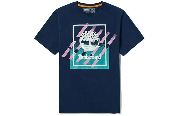 Timberland Set in Sleeve T Shirt Men's Blue