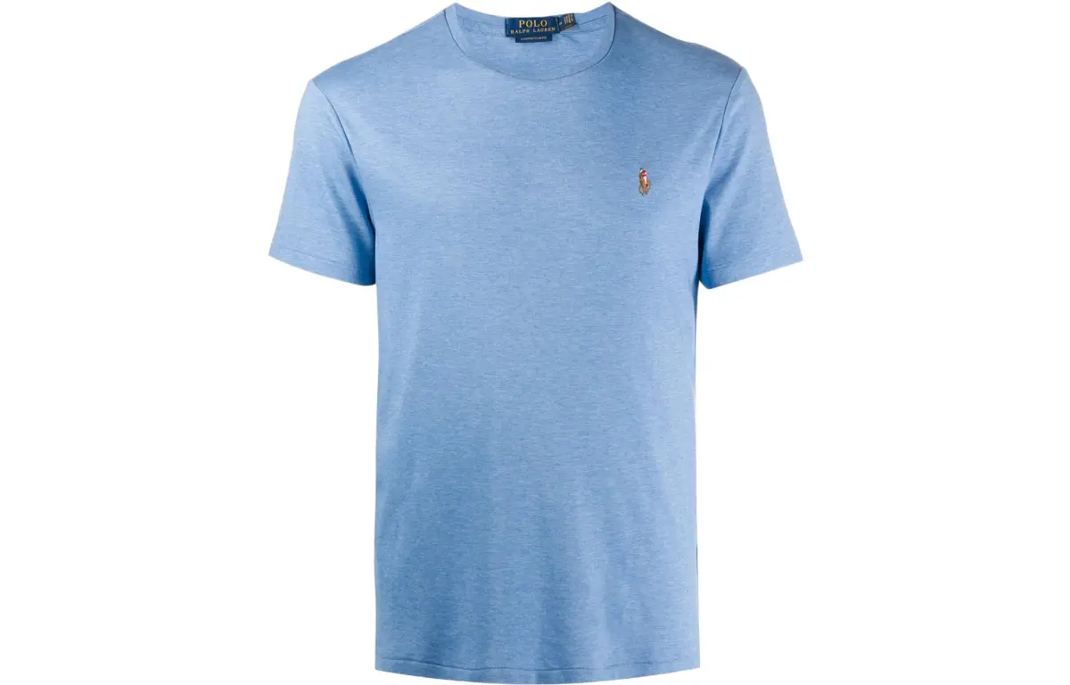 Polo Ralph Lauren Logo Embroidered Crewneck T Shirt