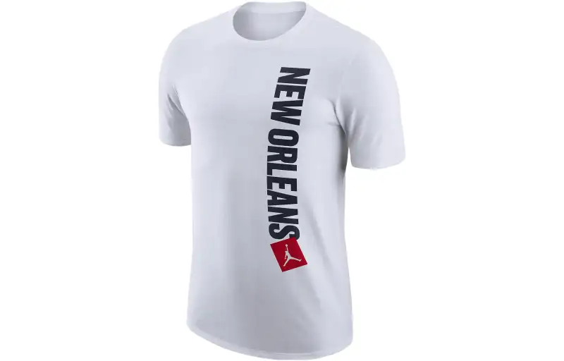 Jordan T Shirts Men's White Crew Neck Moderate