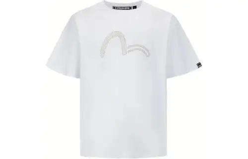 EVISU SS22 Drop Shoulder Sleeve T Shirt Men's