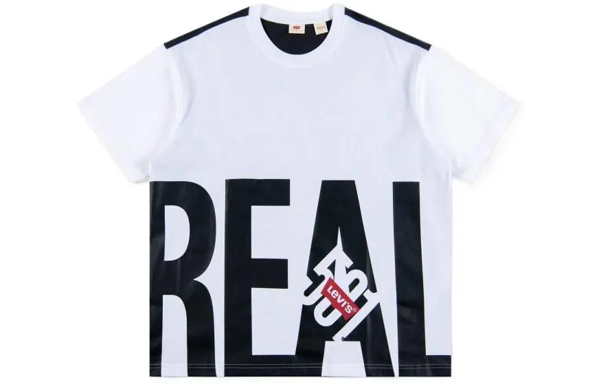Levi's T-Shirts Men's White Crew Neck Moderate