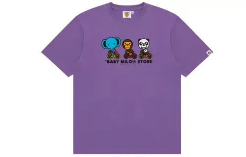 A BATHING APE T Shirts Men's Crew Neck Moderate Straight Fit