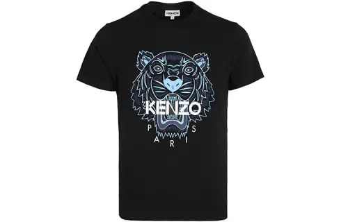 KENZO T Shirts Unisex Black Crew Neck Moderate Straight Fit