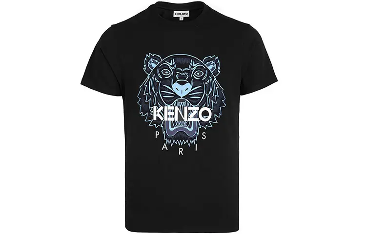 KENZO T Shirts Unisex Black Crew Neck Moderate Straight Fit