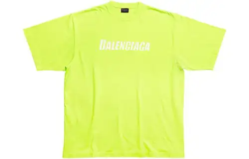 Balenciaga SS23 T Shirt Loose Fit Unisex Neon Yellow