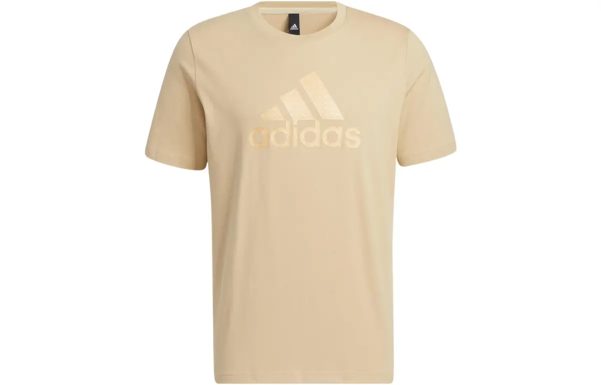 Adidas Set in Sleeve T Shirt Men's Brown