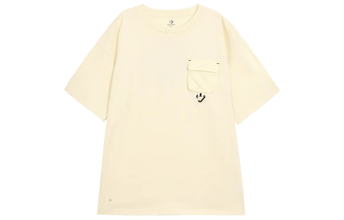 Converse GO OUTDOOR OVERSIZED POCKE T Shirt Men's White