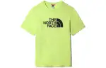 THE NORTH FACE Earth Printing T Shirts Men's Neon Green Crew Neck Moderate Straight Fit