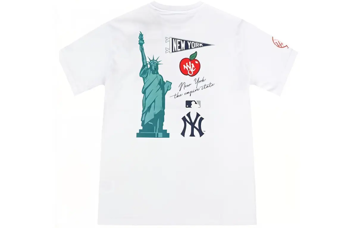 New Era T-Shirts Unisex White Crew Neck Moderate