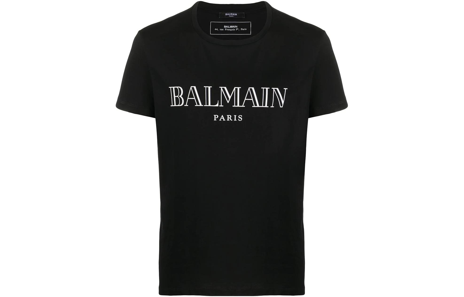Мужская футболка BALMAIN BALMAIN SS22 LogoT (черный)