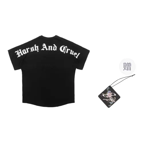 HARSH AND CRUEL T Shirts Unisex Crew Neck Moderate Straight Fit