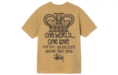 Stussy T Shirts Unisex Crew Neck Moderate Straight Fit