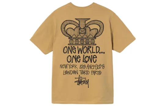 Stussy T Shirts Unisex Crew Neck Moderate Straight Fit