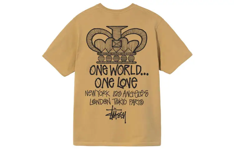 Stussy T Shirts Unisex Crew Neck Moderate Straight Fit