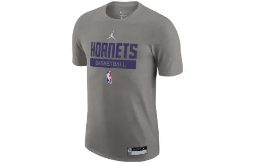 Jordan T Shirts Men's Gray Crew Neck Moderate