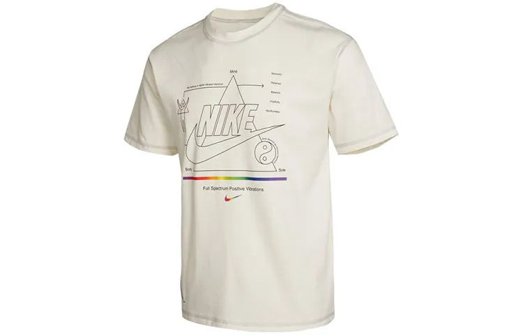 Nike Drop Shoulder Sleeve T Shirt Men's Ecru