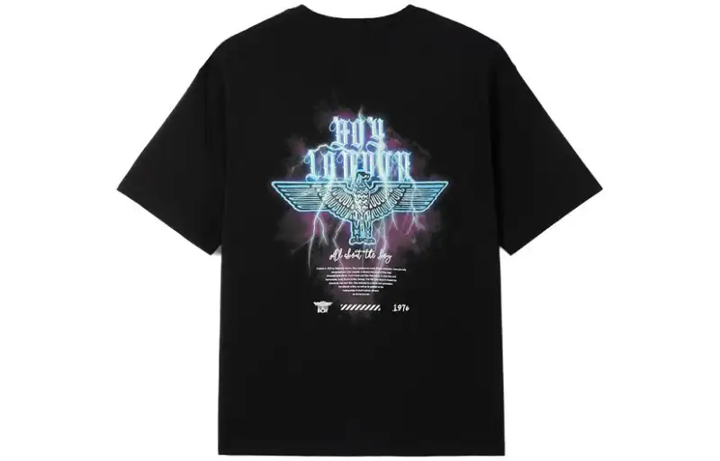 Boy London T Shirts Unisex Black Crew Neck Moderate Straight Fit