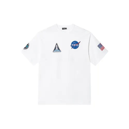Balenciaga Women'ss Nasa Space Multi Patch T Shirt