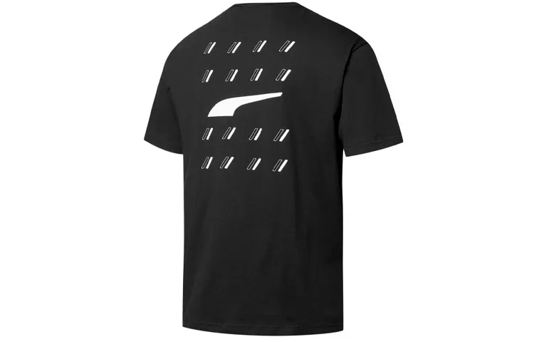 PUMA T-Shirts Men's Black Crew Neck Moderate Straight Fit