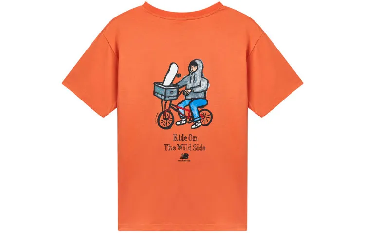 New Balance Graphic Print T Shirt Unisex Orange