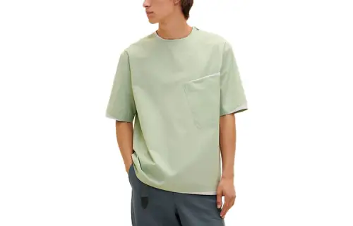 HERMES T Shirts Men's Green Crew Neck Moderate