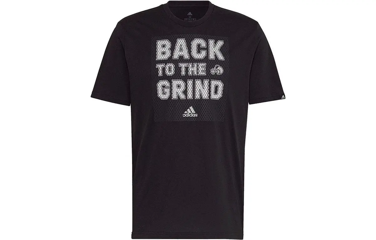 Adidas T-Shirts Men's Black Crew Neck Moderate
