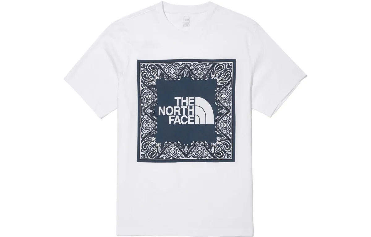 THE NORTH FACE Paisley T Shirt Unisex White Black