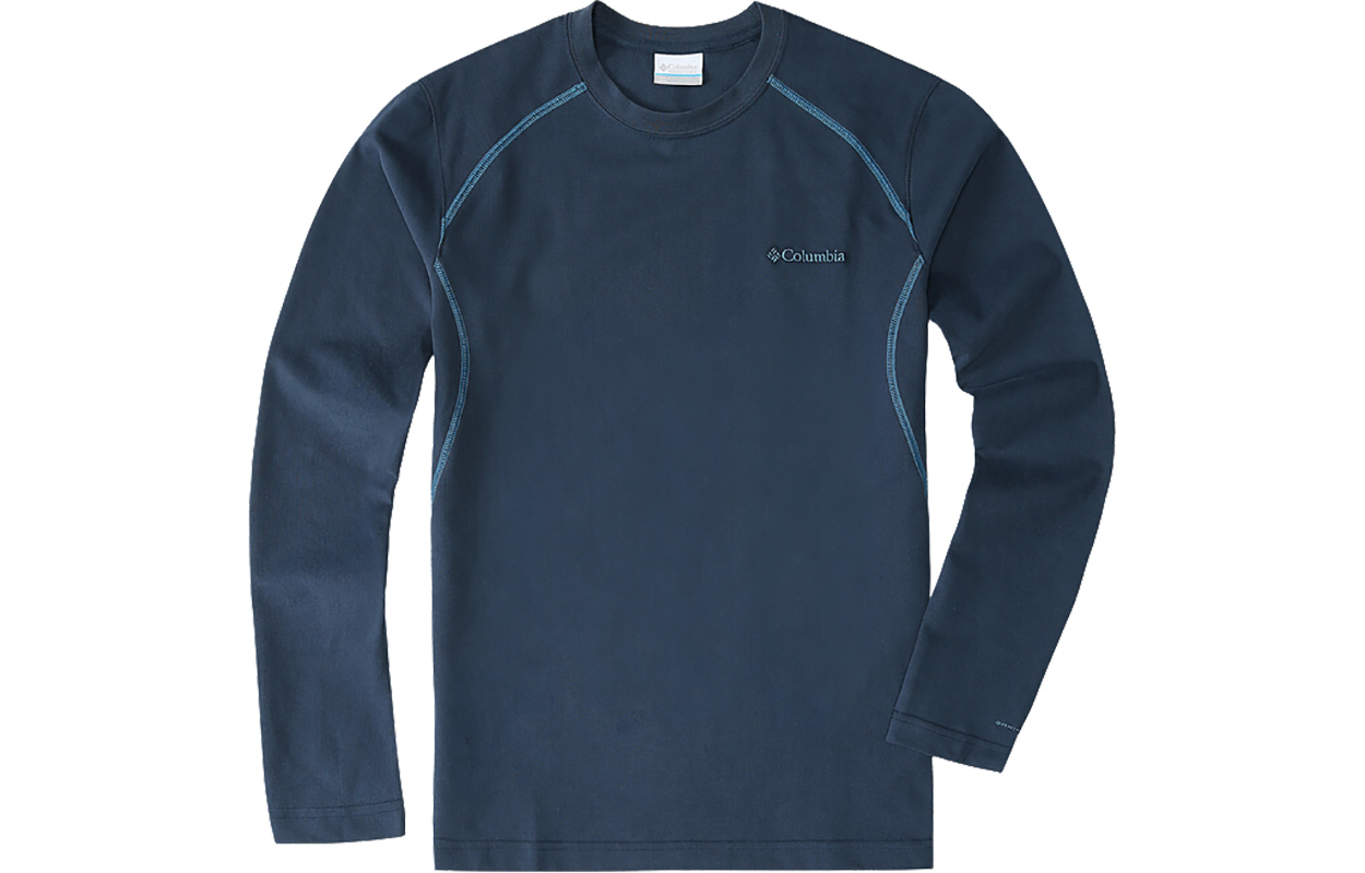 Columbia Columbia, keep warm base long-sleeve for leisure with a round collar, T-shirt
