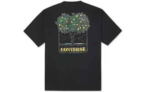 Converse Drop Shoulder Sleeve T-Shirt Men's Black