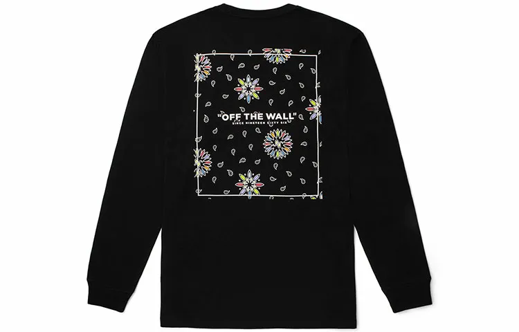 Vans T-Shirts Unisex Black Crew Neck Moderate Straight Fit