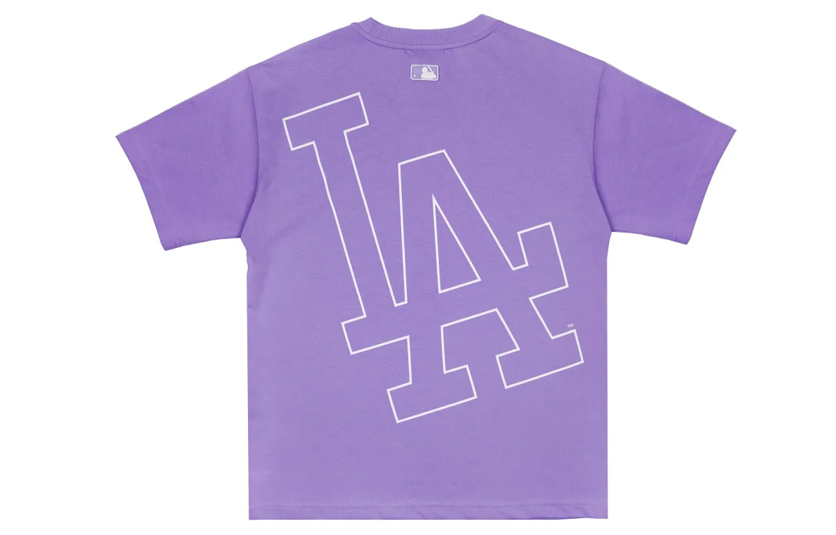 MLB Drop Shoulder Sleeve T-Shirt Unisex Purple
