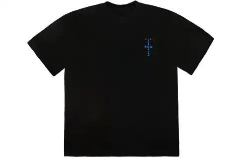 Travis Scott T Shirts Unisex Black Crew Neck Moderate Straight Fit