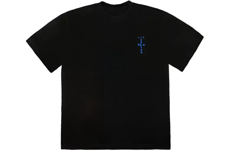 Travis Scott T Shirts Unisex Black Crew Neck Moderate Straight Fit