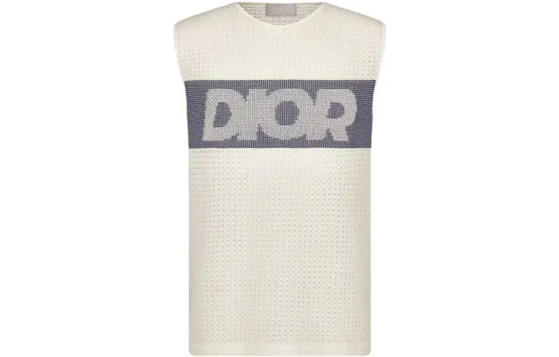 DIOR SLEEVELESS T Shirt Men's White